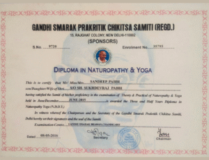 Diploma in Naturopathy and Yoga